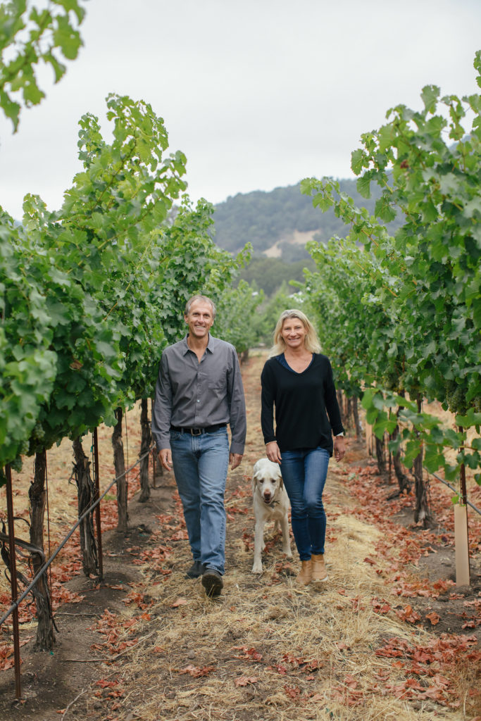 Joel and Sarah, Sarah Gott, Joel Gott Wines, Cellar, Wine Cellars, Joel Gott, Napa Valley, Wine, Wine Bottle, California Wines, Joel Gott Wines, joel gott winery, joel gott wine, Joel Gott, elegant wines, complex wines, California